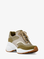 Kaia Mixed-Media Trainer - Oregano Multi