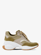 Kaia Mixed-Media Trainer - Oregano Multi 2