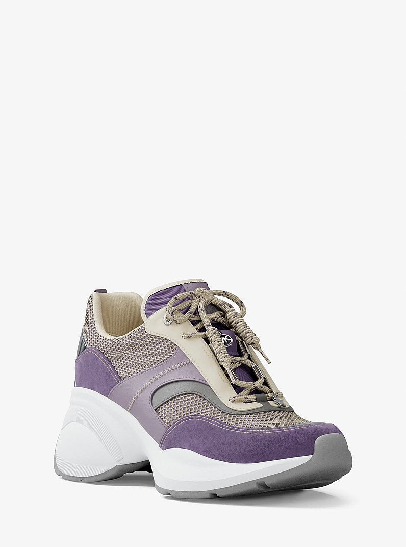 Kaia Mixed-Media Trainer - Orchid Haze Multi