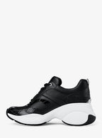Kaia Mixed-Media Trainer - Black 3
