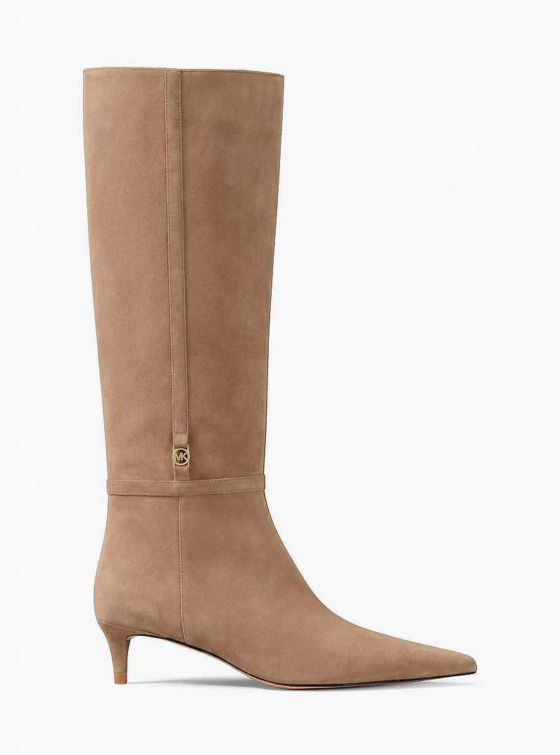Nalia Kitten-Heel Boot - Camel 2