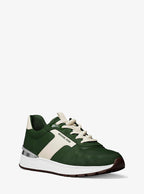 Michael Kors Remy Mixed-Media Trainer - Amazon Green