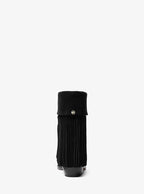 Nash Fringed Suede Boot - Black 3