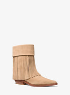 Nash Fringed Suede Boot - Camel