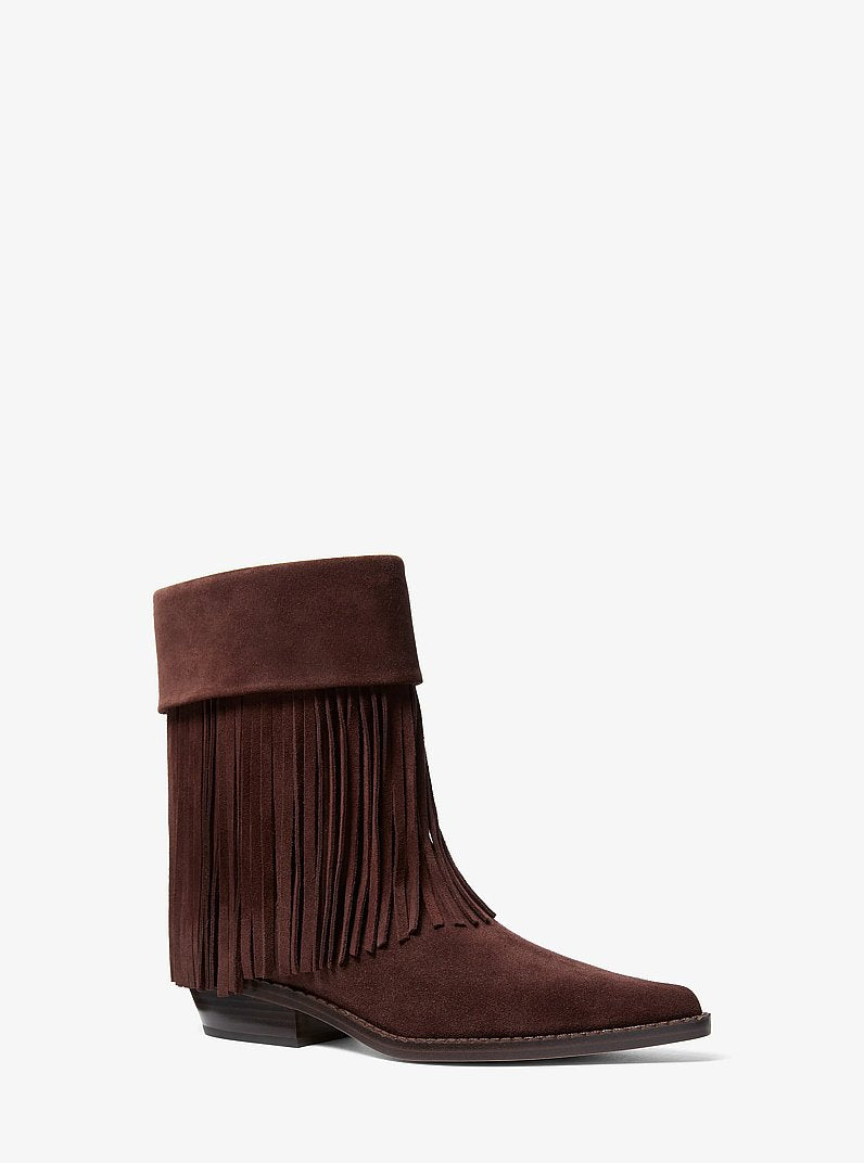 Nash Fringed Suede Boot - Nutmeg