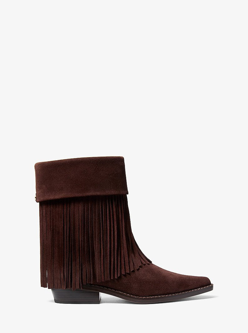 Nash Fringed Suede Boot - Nutmeg 2