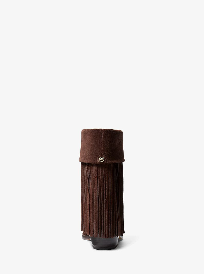 Nash Fringed Suede Boot - Nutmeg 3