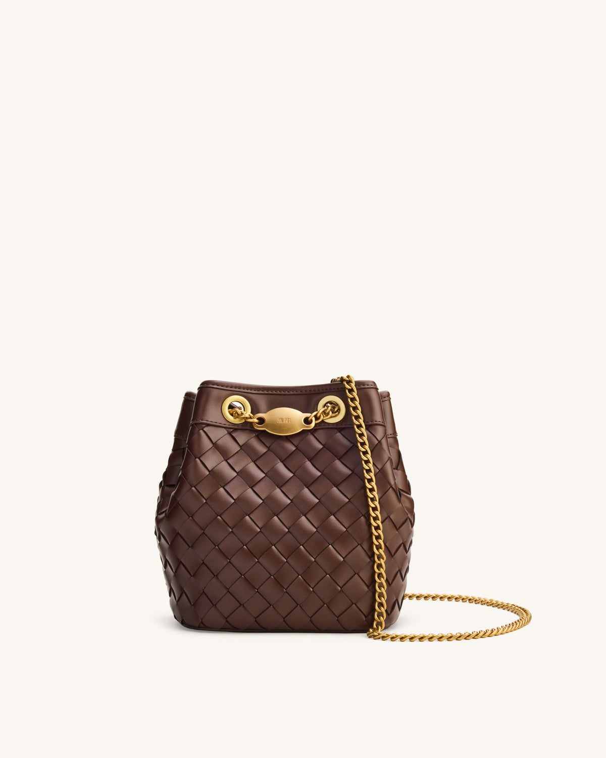 JW PEI Yara Hand-Woven Bucket Bag - Dark Brown
