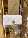 Tory Burch Willa Chain Wallet / White