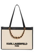 Karl Lagerfeld Savoie Tote Bag, Natural Black