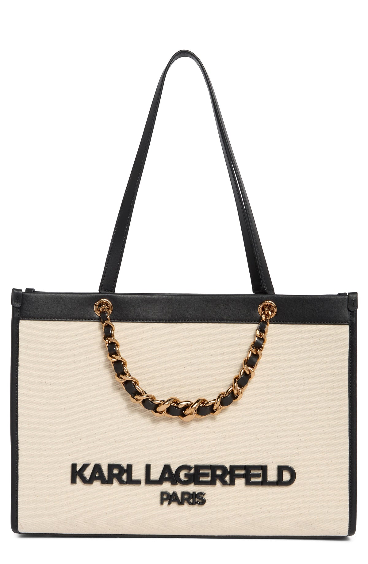 Karl Lagerfeld Savoie Tote Bag, Natural Black