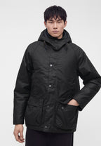 Barbour Men's Modern Beaufort Hooded Waxed Cotton Jacket – Navy