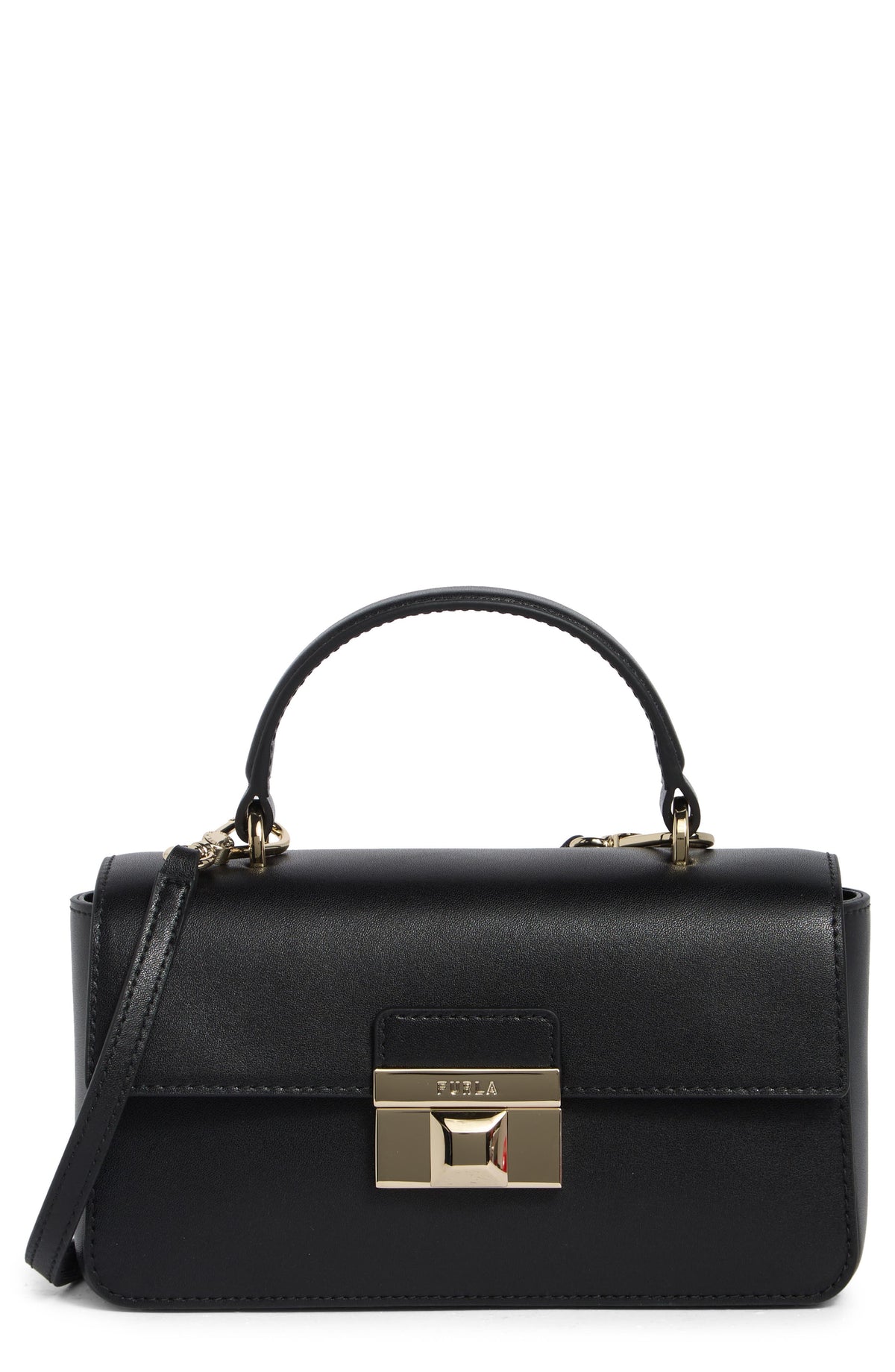 Furla Venere Micro Top Handle Bag Black