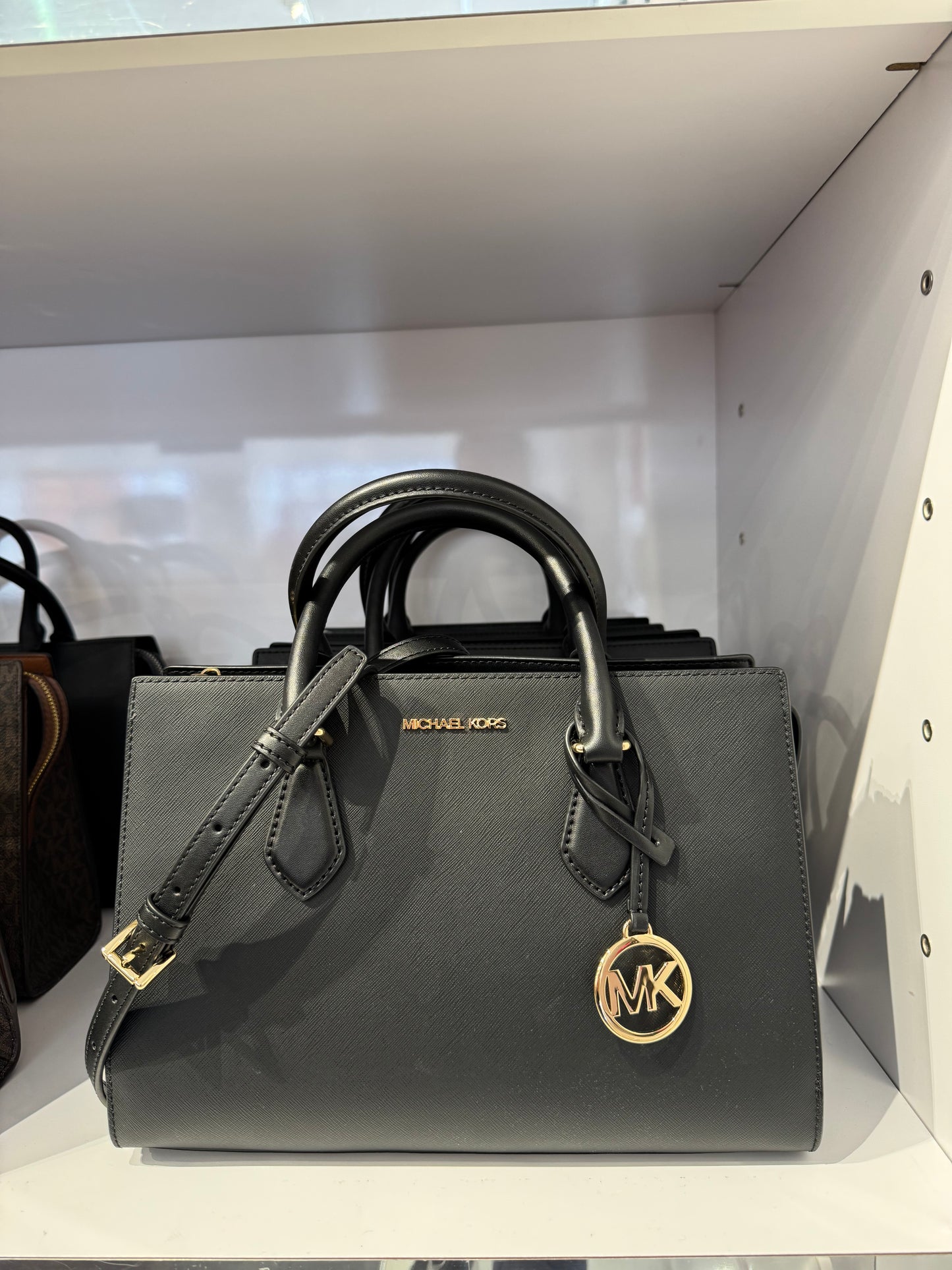 Michael Kors Sheila Medium Faux Leather Satchel