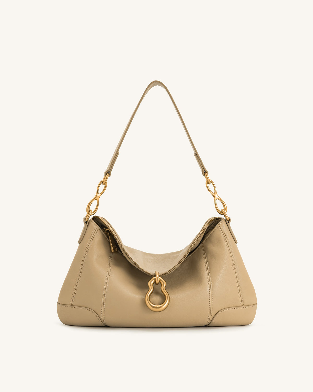 JW PEI Jayla Metal Pendant Shoulder Bag - Khaki