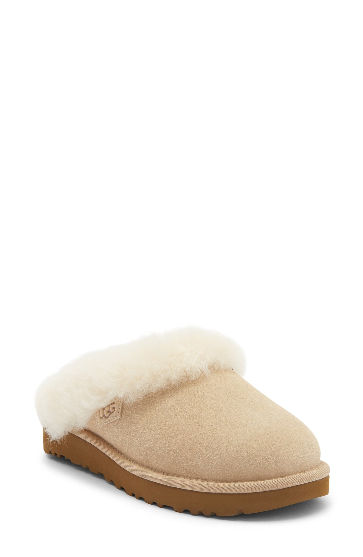 UGG Clugette Genuine Shearling Clog - Sand