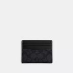 Coach Slim Id Card Case Signature Canvas