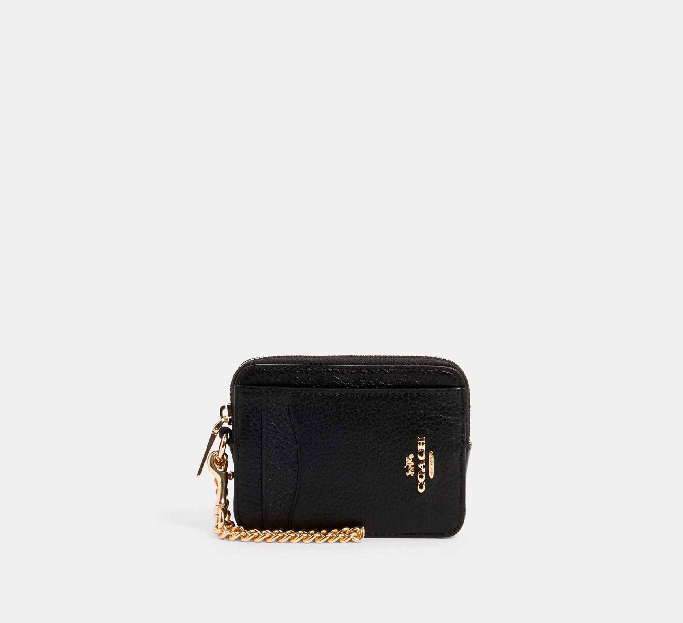 Estuche para tarjetas con cremallera Coach