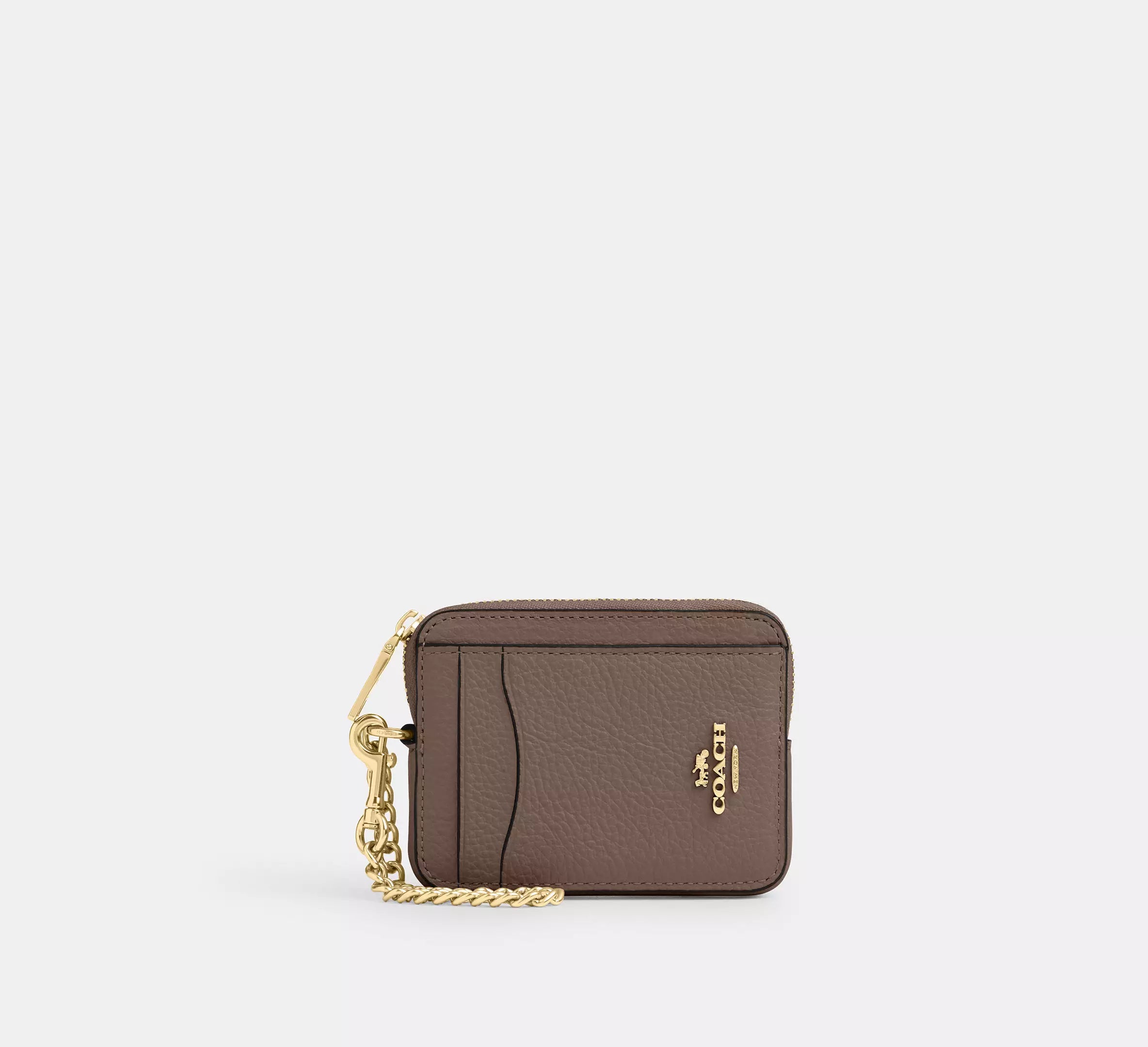 Estuche para tarjetas con cremallera Coach
