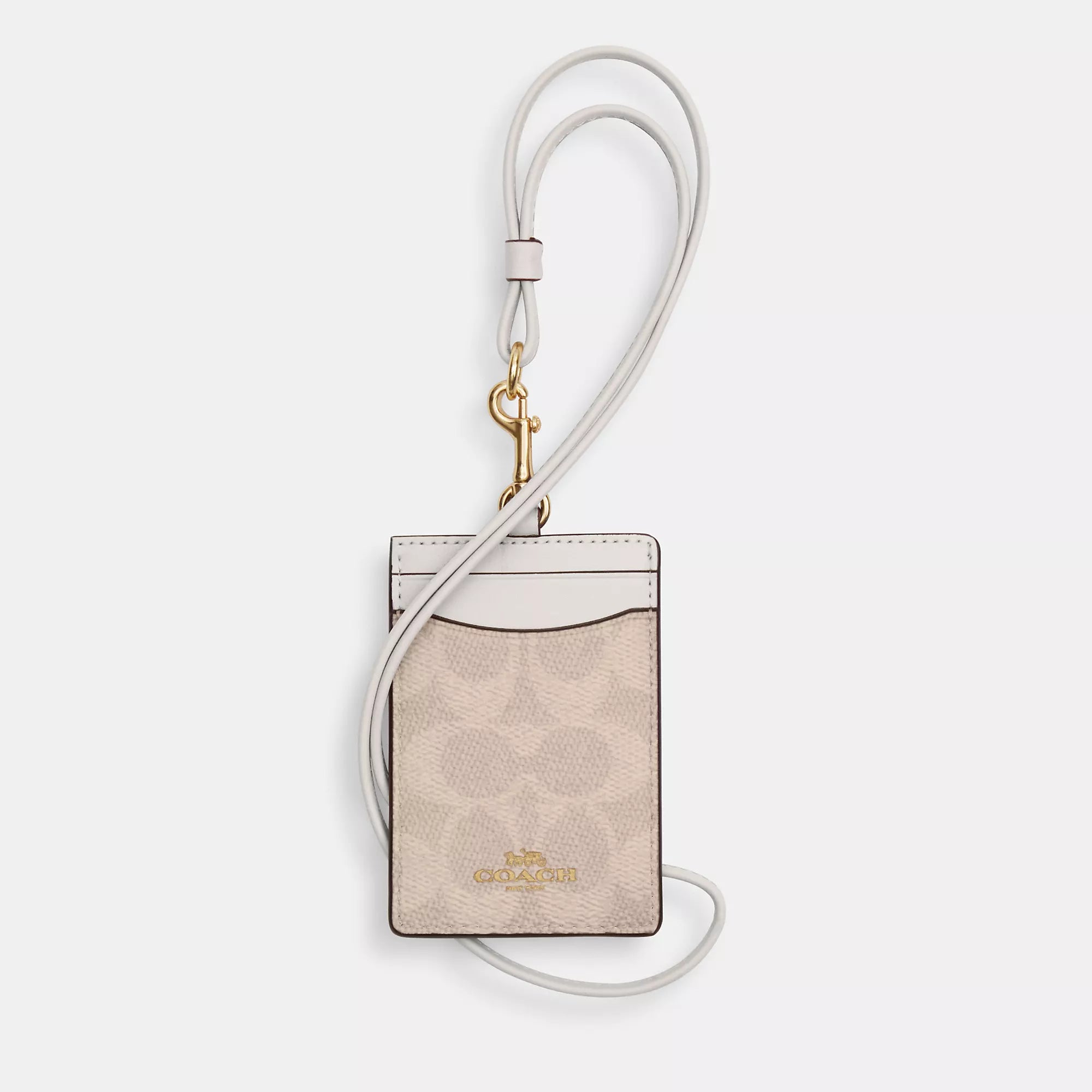 Coach Id Lanyard Signature Canvas