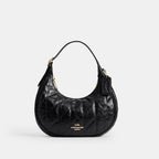 Coach Emily Shoulder Bag Quilted - gold/black