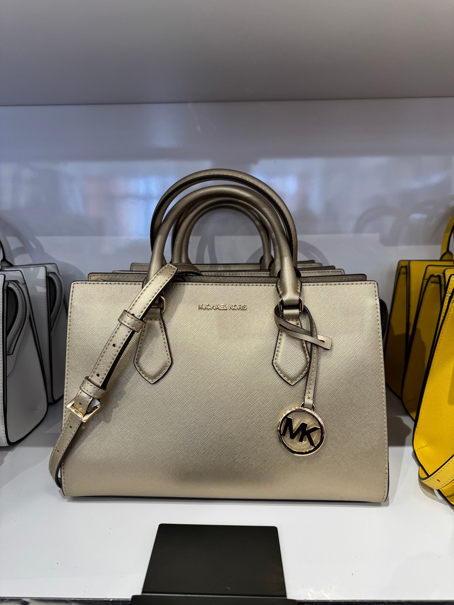 Michael Kors Sheila Medium Faux Leather Satchel