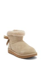 UGG Mini Bailey Bow Faux Shearling Boot Mustard Seed