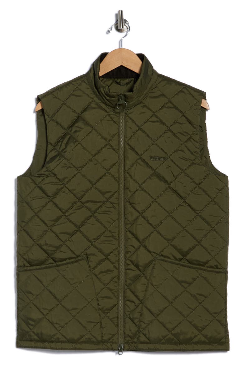 Barbour Men's Monty Quilted Nylon Vest Olive