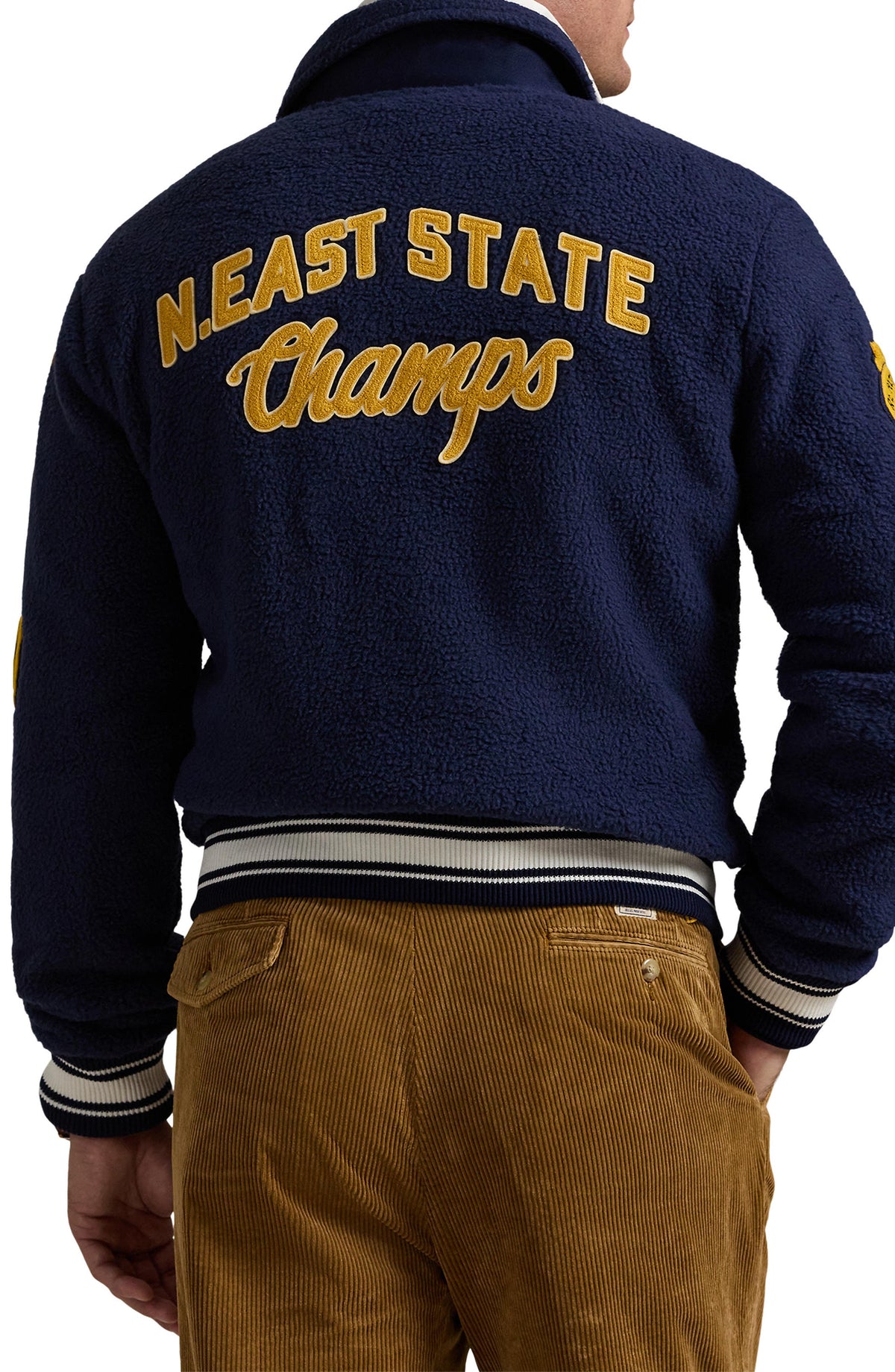 Ralph Lauren Men's Vintage Curly Pile Fleece Jacket - Navy
