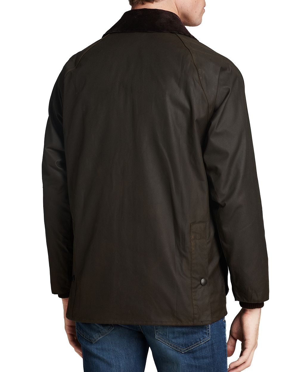 Barbour Classic Bedale Waxed Cotton Jacket Olive back