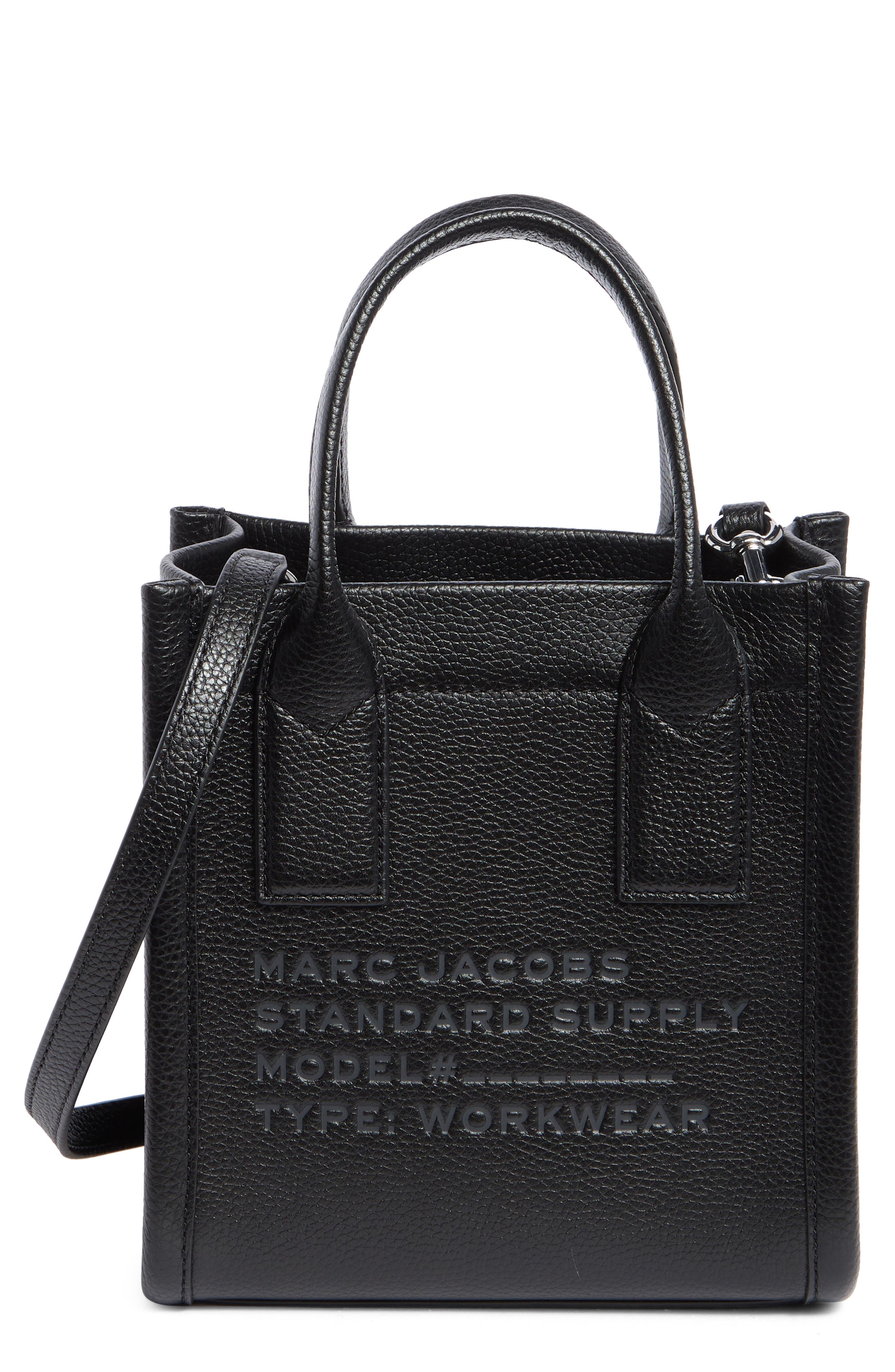 Marc Jacobs Small Leather Standard Supply Tote - Black