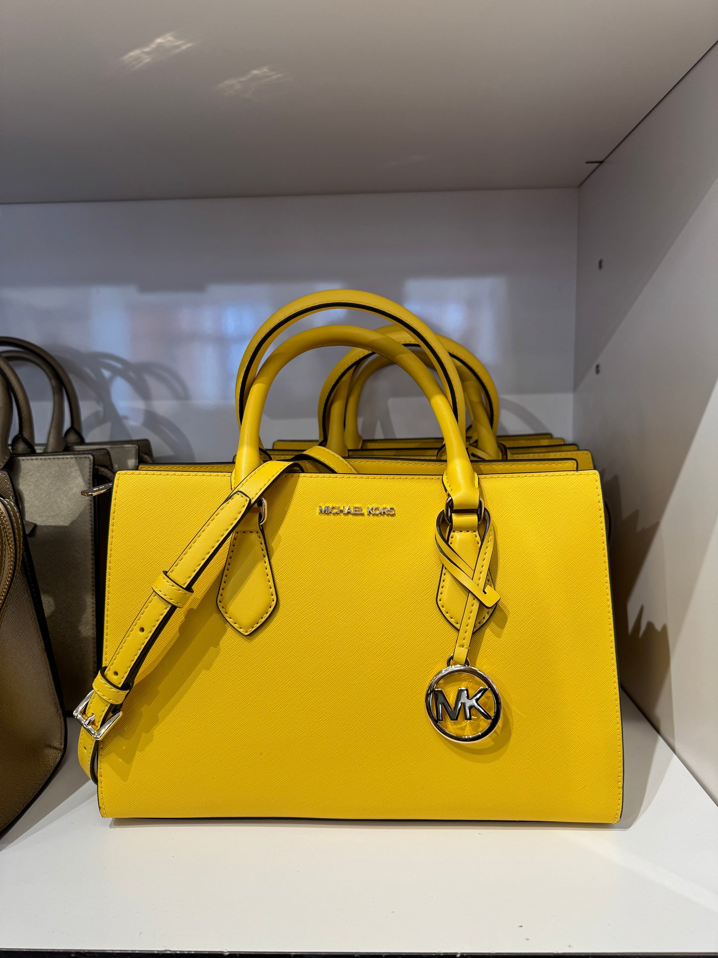 Michael Kors Sheila Medium Faux Leather Satchel