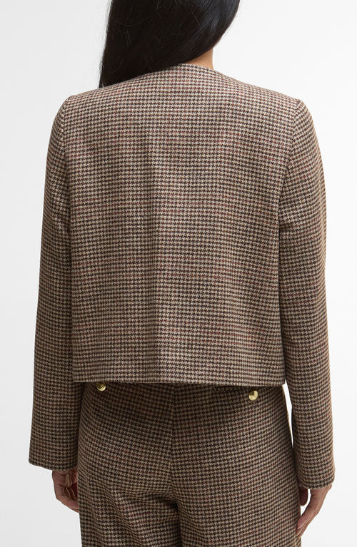 Barbour Corina Houndstooth Wool Jacket