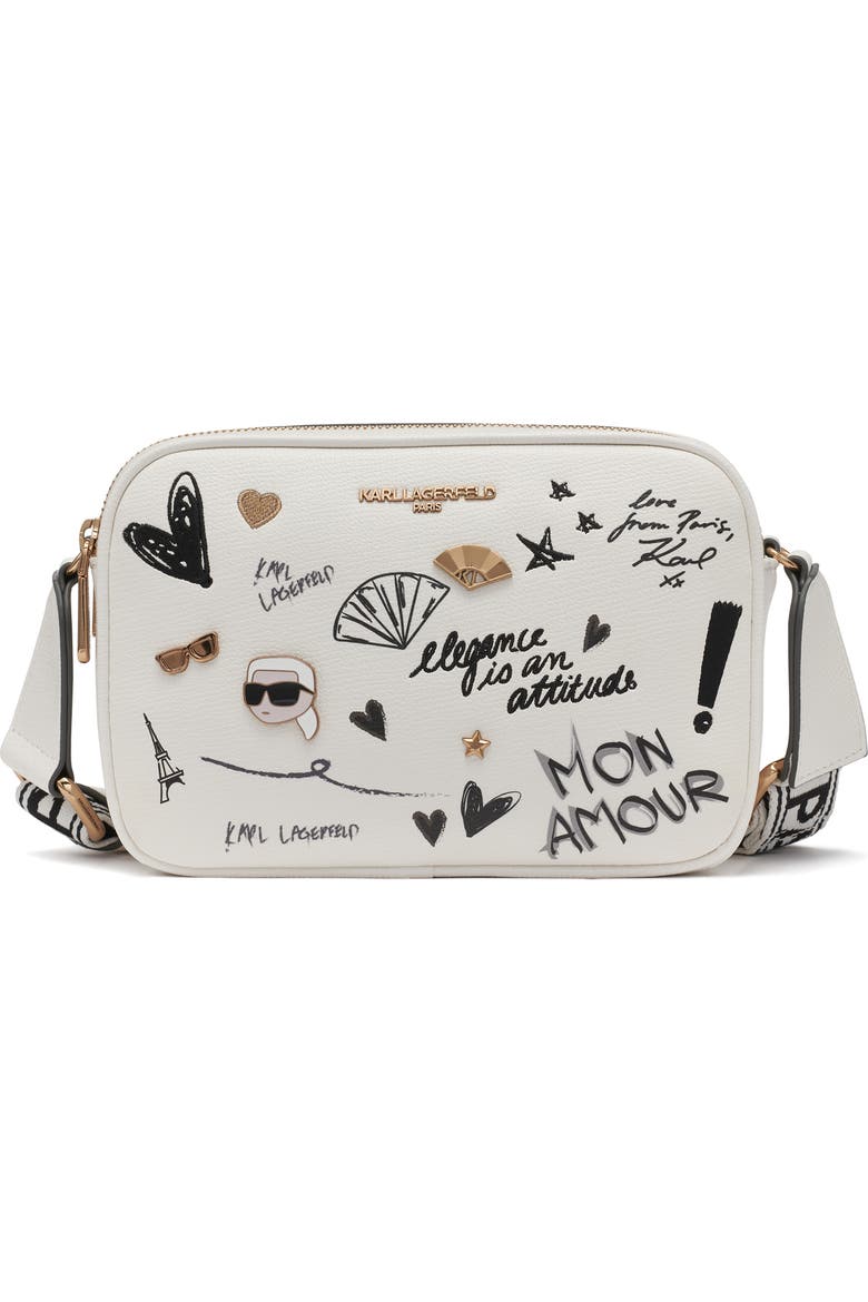 Karl Lagerfeld Maybelle Faux Leather Crossbody