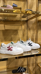 Tory Burch Multi Logo Platform Sneakers