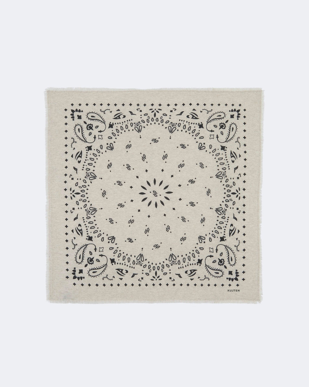 Kujten Large Bandana Hachiko - Oats White