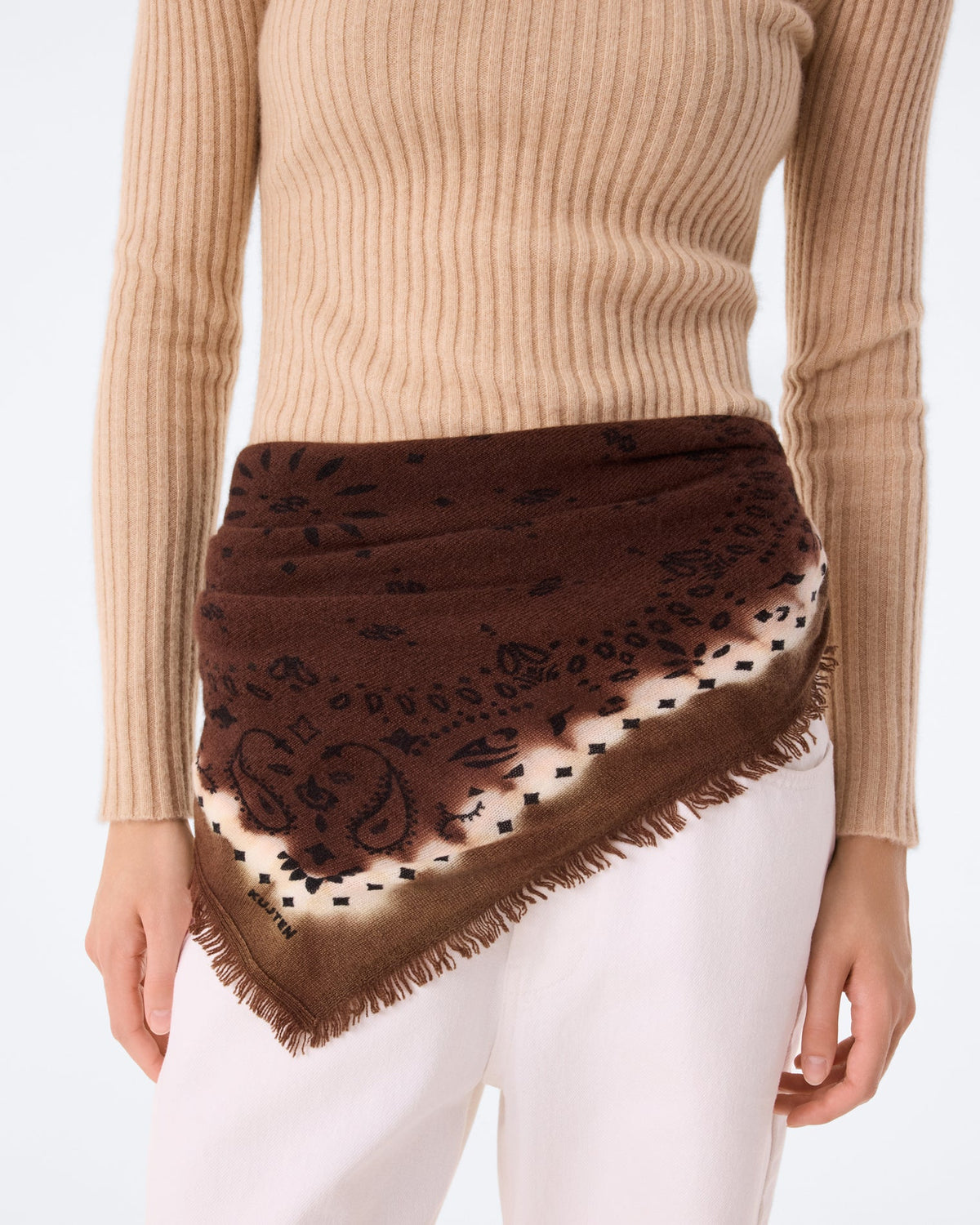 Kujten Small Bandana Hachi Abba - Espresso 2
