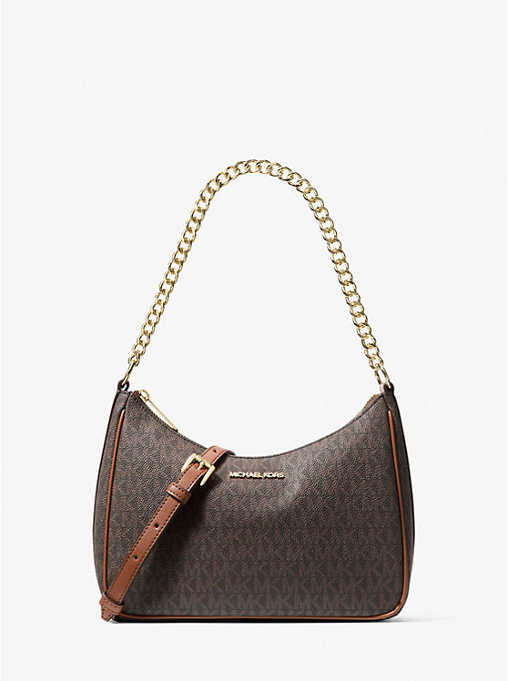 Michael Kors Jet Set Travel Large Signature Logo Convertible Crossbody Bag