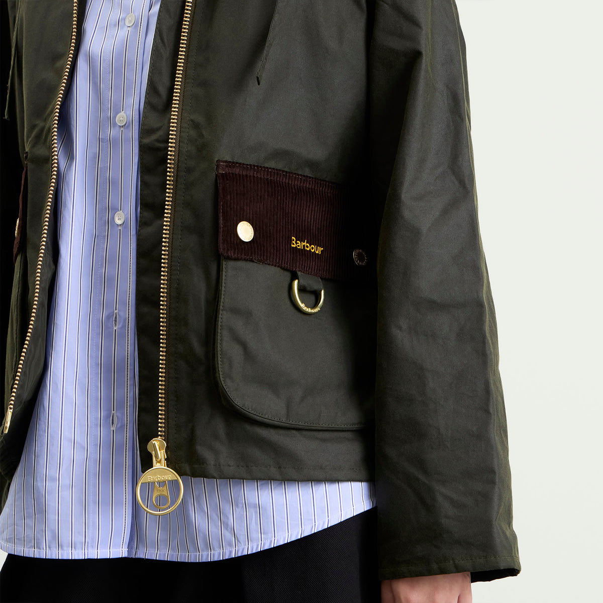 Barbour Women's Carville Waxed Cotton Jacket – Fern & Shadow Classic