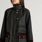 Barbour Women's Kirklees Waxed Cotton Jacket – Fern, Classic & Shadow Classic