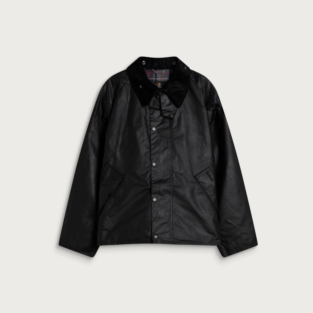 Barbour Men's Oversized Transport Waxed Cotton Jacket – Black