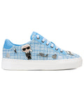 Karl Lagerfeld Cate Pins Lace Up Sneaker Baltic Blue