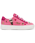 Karl Lagerfeld Cate Pins Lace Up Sneaker Pink