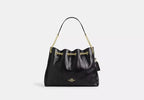 COACH Evelyn Shoulder Bag in Shiny Smooth Leather