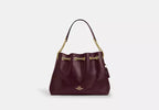 COACH Evelyn Shoulder Bag in Shiny Smooth Leather