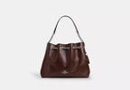 COACH Evelyn Shoulder Bag in Shiny Smooth Leather