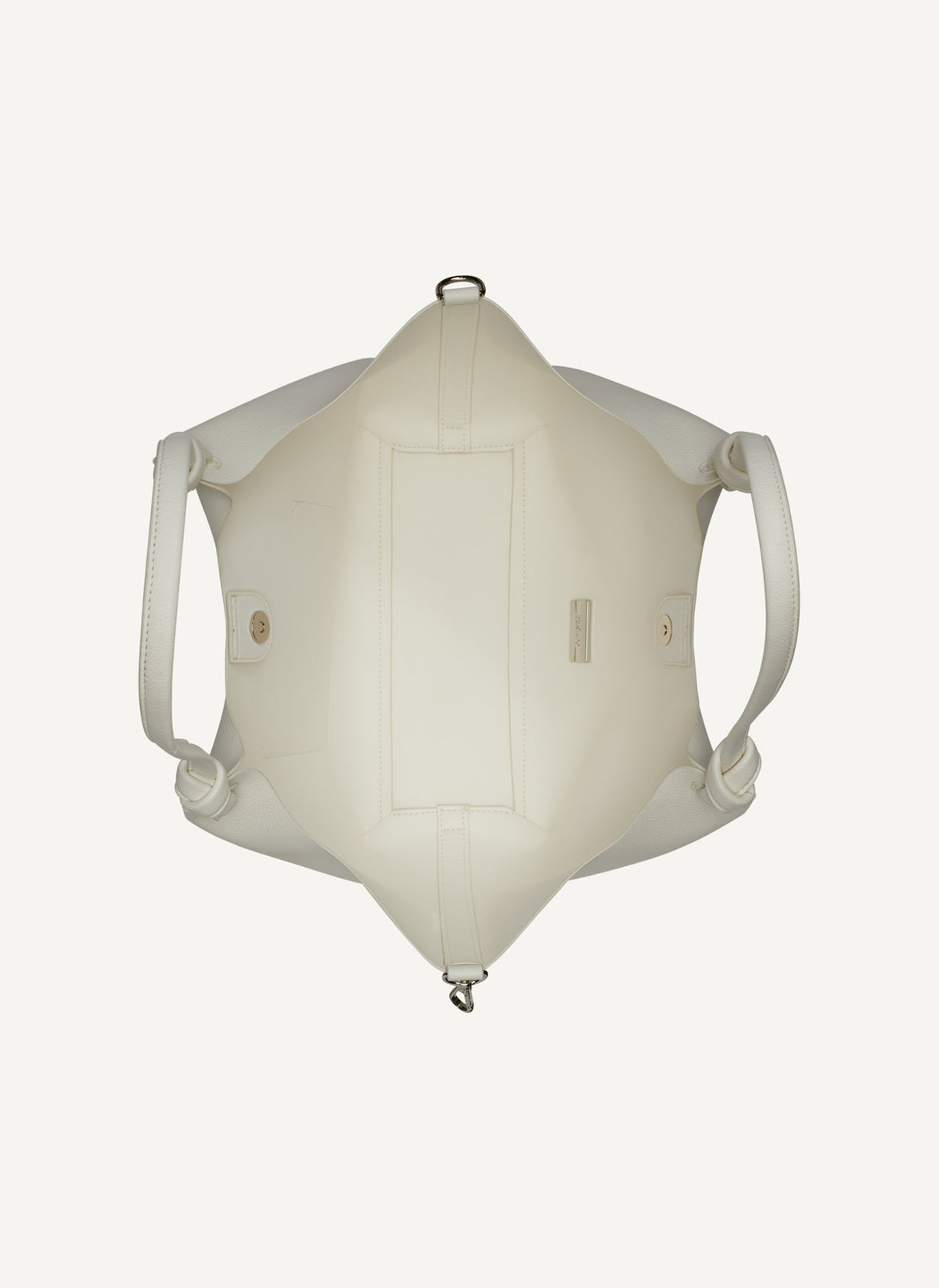 DKNY Paula Medium Tote With Logo Strap Marshmallow