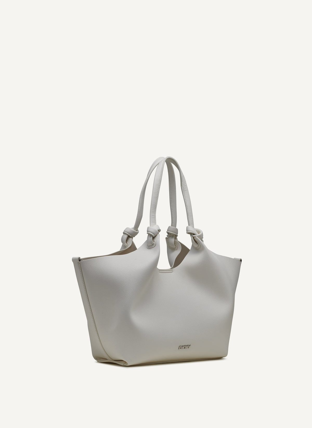 DKNY Paula Medium Tote With Logo Strap Marshmallow