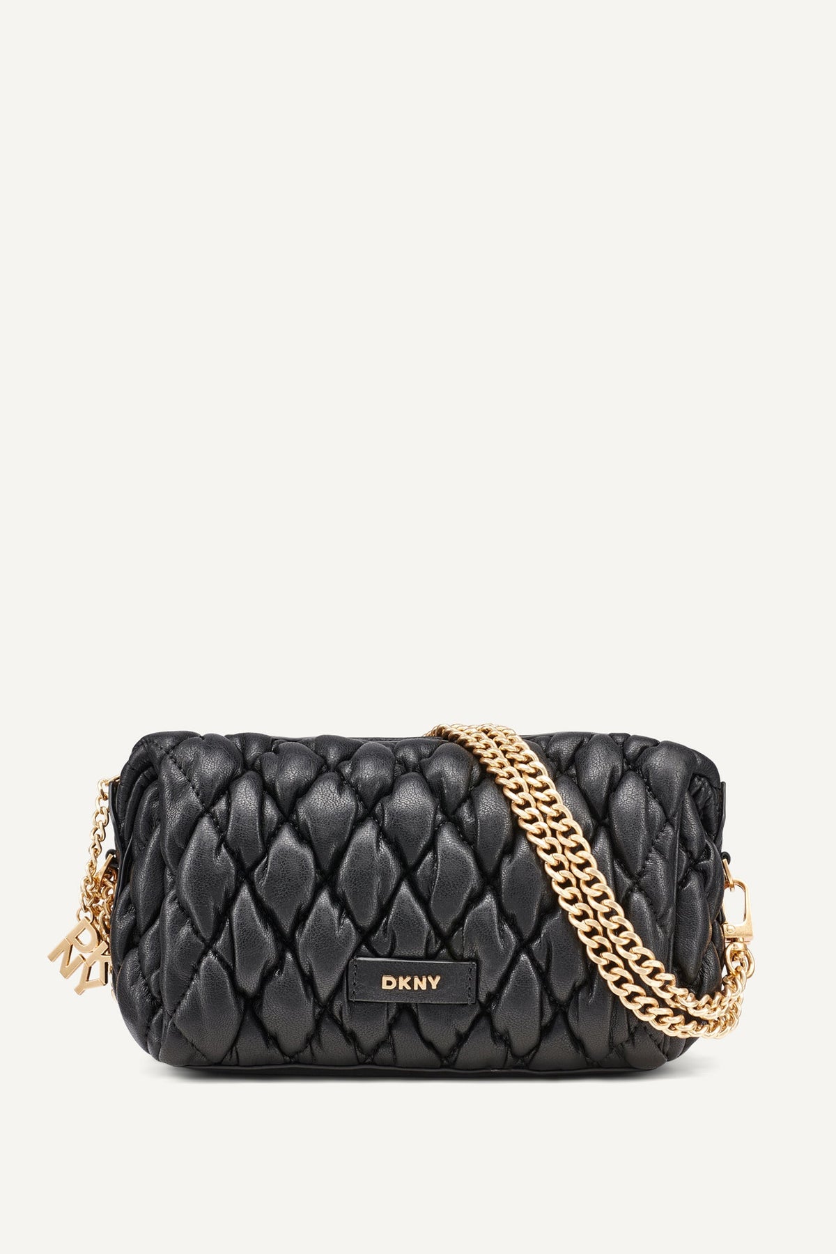 DKNY Raya Small Shoulder Bag - Black/Gold