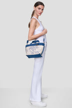 DKNY Brady Canvas Small Graffiti Logo Crossbody Bag